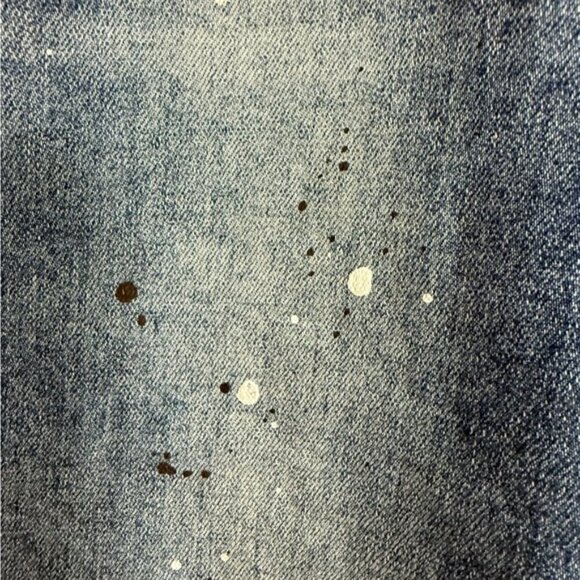 Kuwallatee Blue Paint-Splatter Denim Jeans Men’s Size 36 - Picture 5 of 10